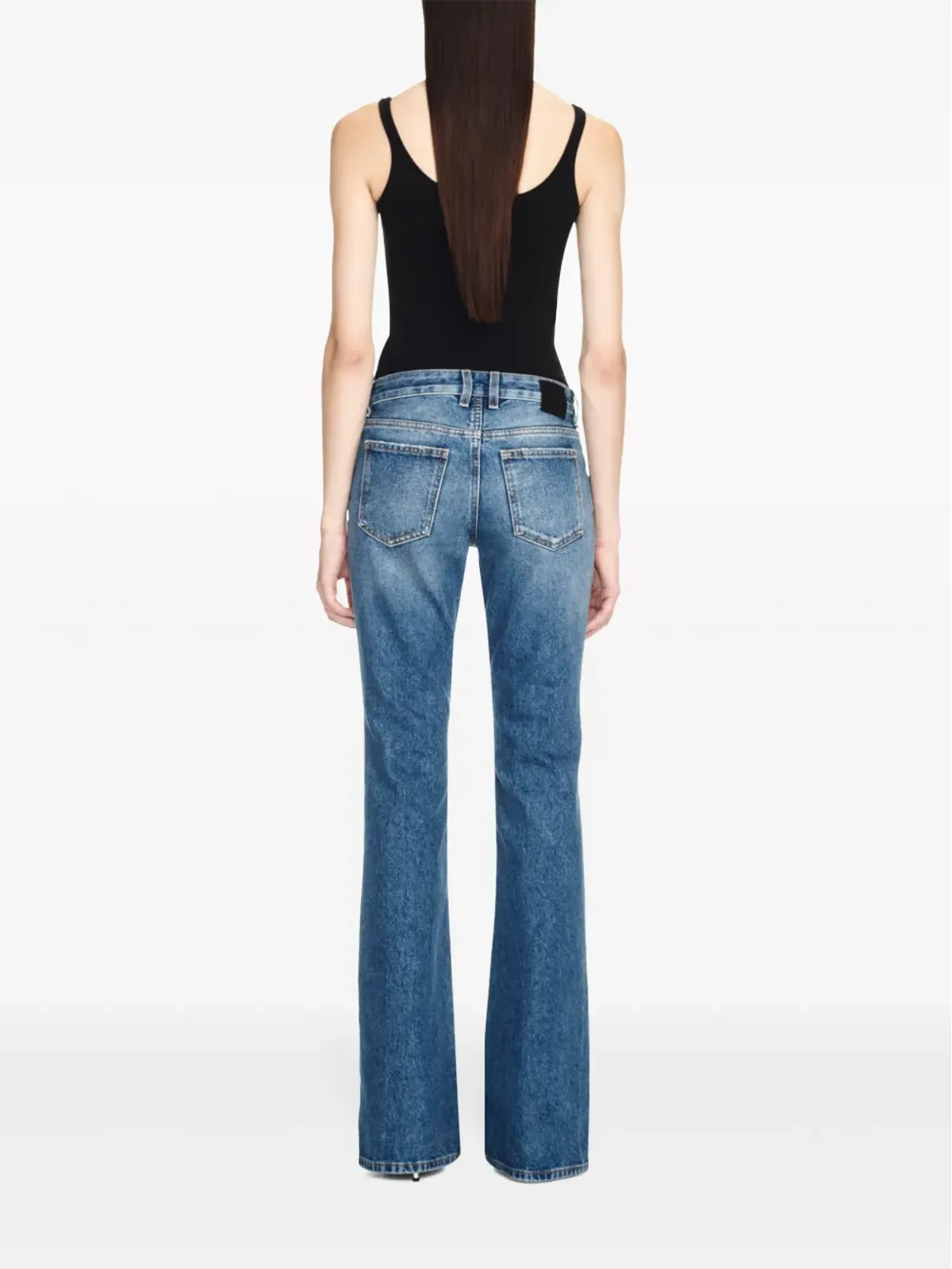 Off-White ミッドライズ フレアジーンズ - ブルー - 画像4