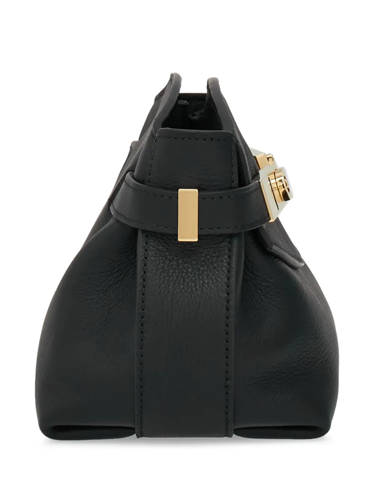 Ferragamo 小さな Hug レザー クロスボディバッグ - ブラック - 画像5