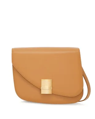 Ferragamo ミディアム アシンメトリック レザー クロスボディ バッグ - ブラウン - サムネイル1