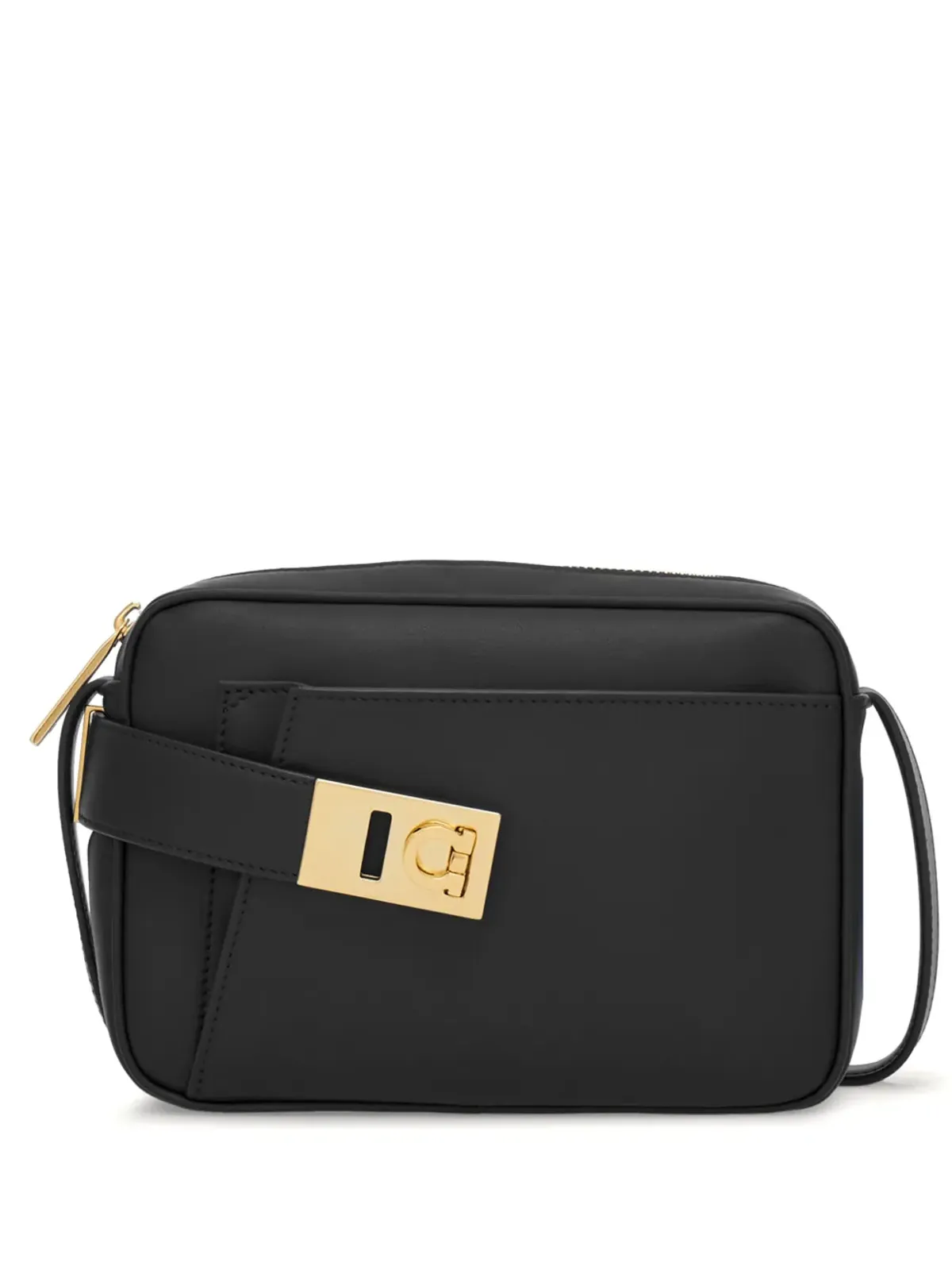 Ferragamo ガンチーニバックル レザー クロスボディバッグ - ブラック - 画像1