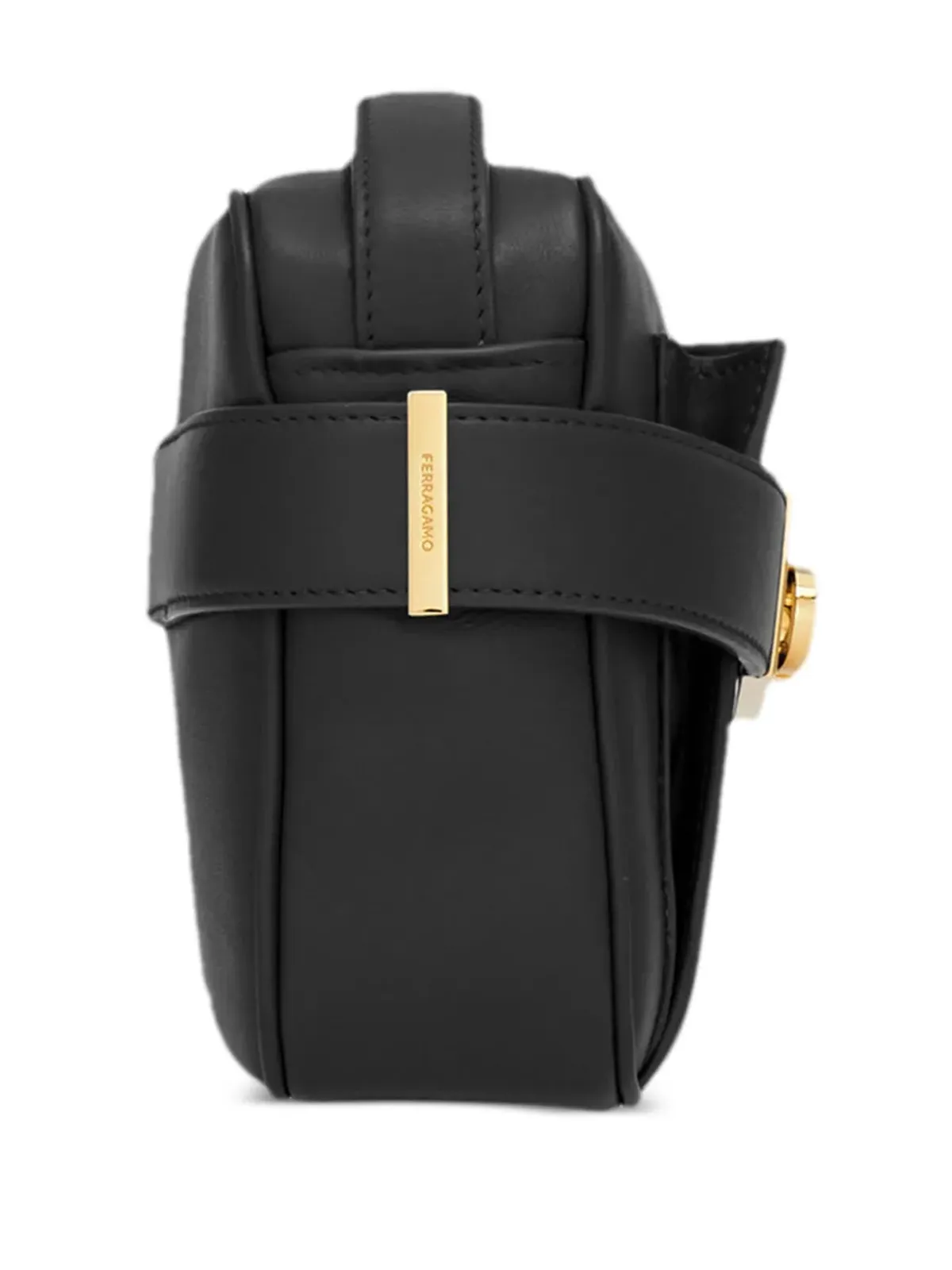 Ferragamo ガンチーニバックル レザー クロスボディバッグ - ブラック - 画像3
