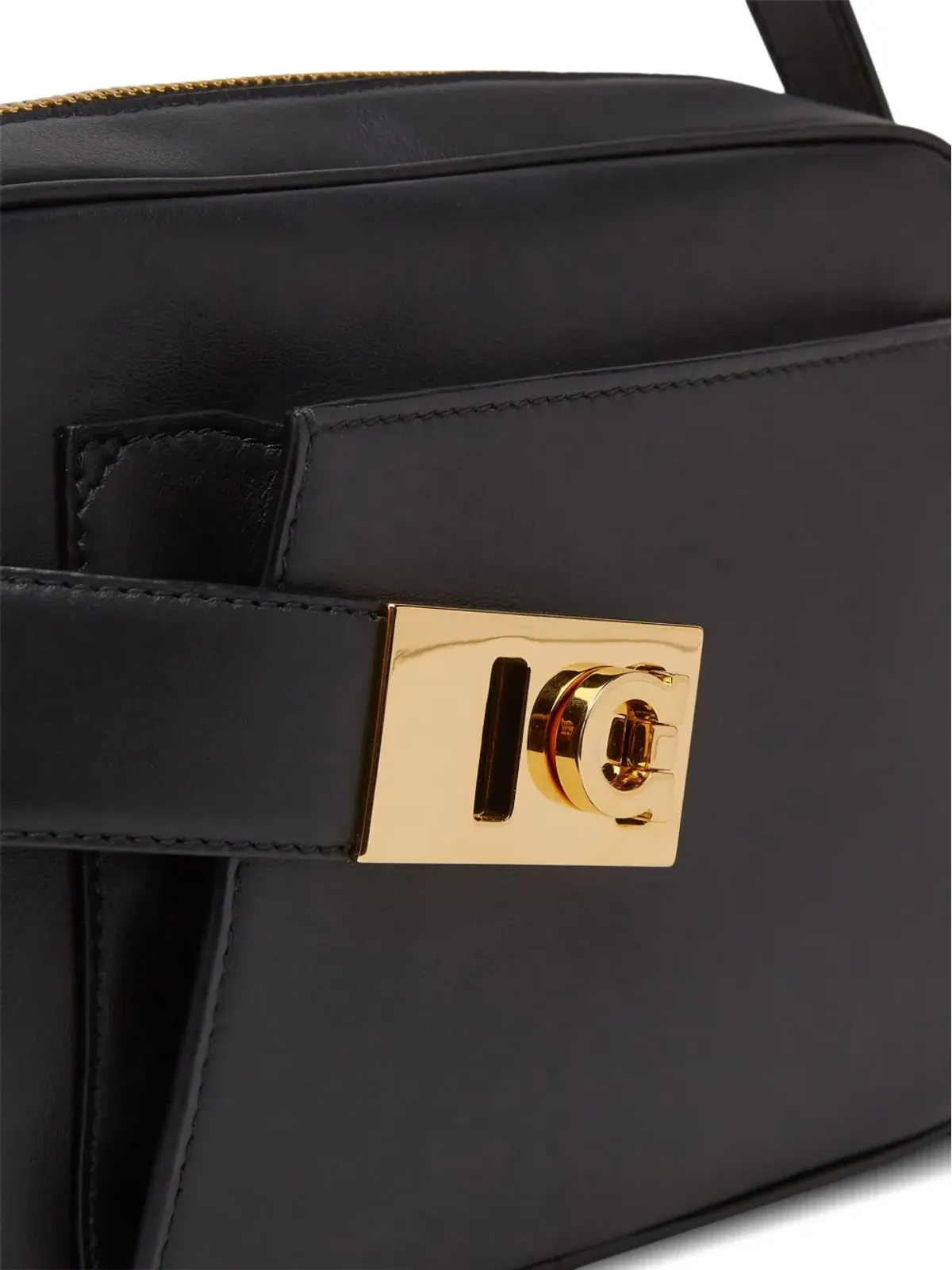 Ferragamo ガンチーニバックル レザー クロスボディバッグ - ブラック - 画像4