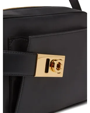 Ferragamo ガンチーニバックル レザー クロスボディバッグ - ブラック - サムネイル4