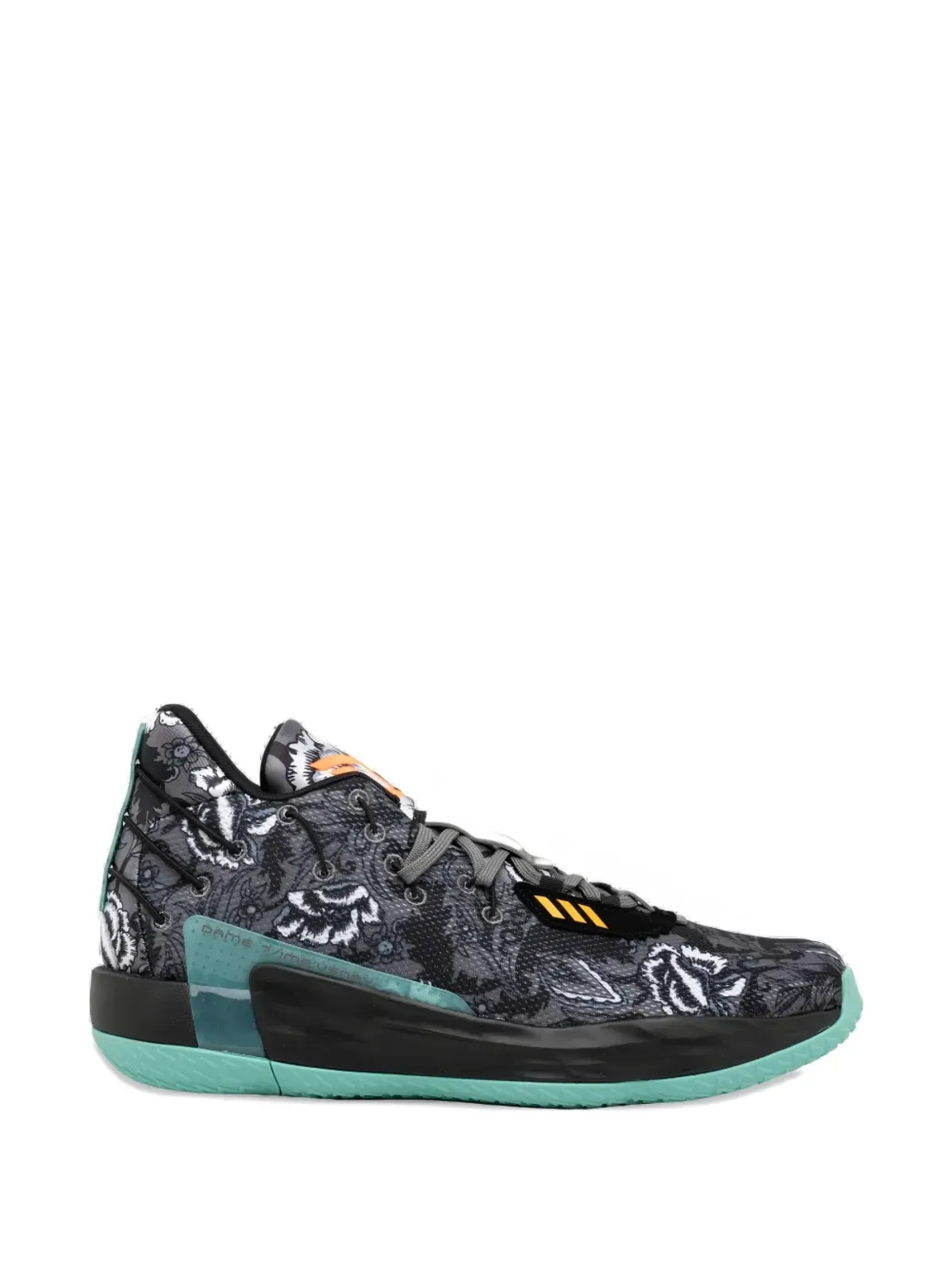 adidas Dame 7 GCA コアブラック/グレー4/アシッドミント スニーカー - 画像2