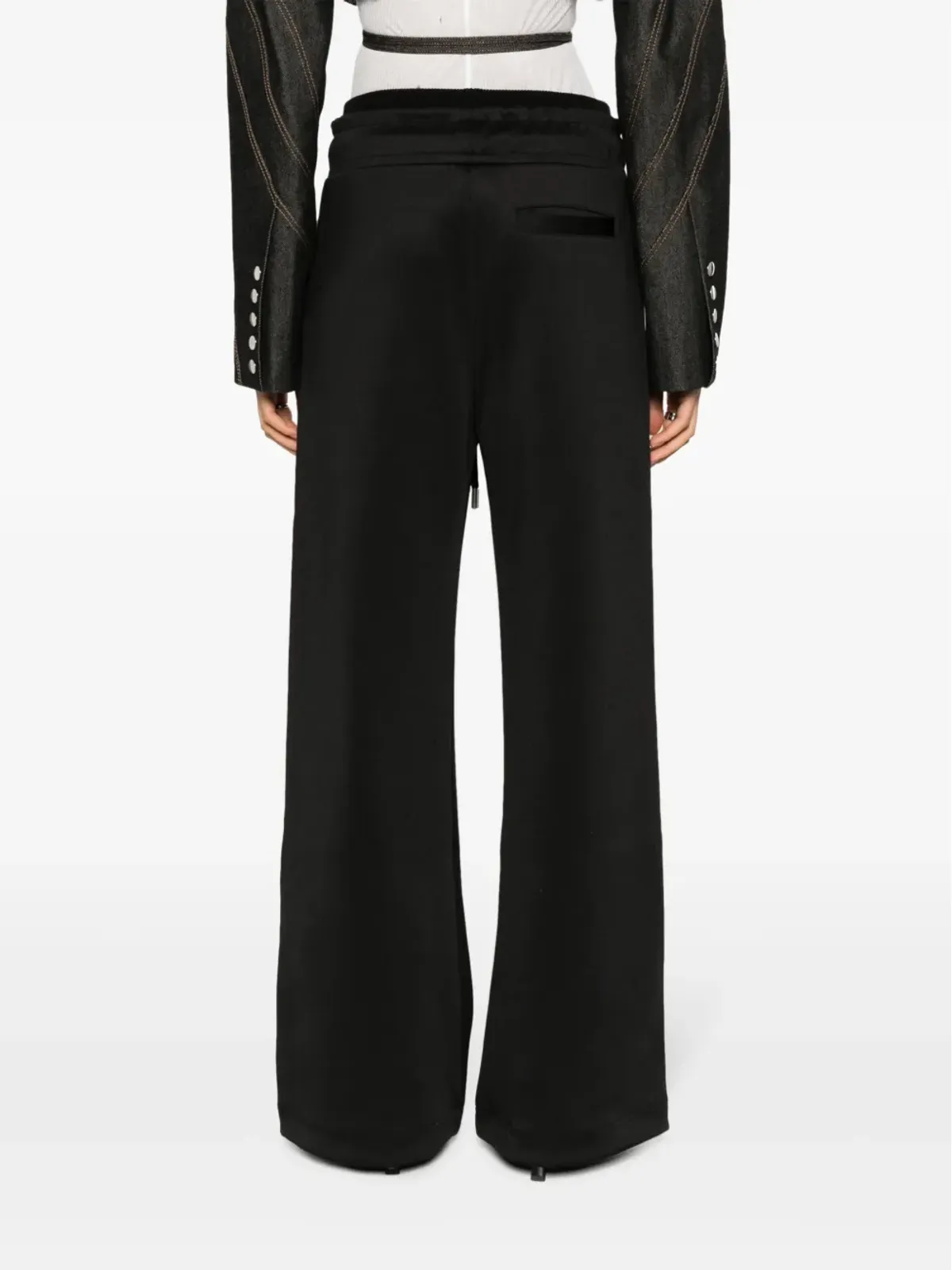 Off-White エラスティケーテッド・ウエスト コットン トラックパンツ - 画像4