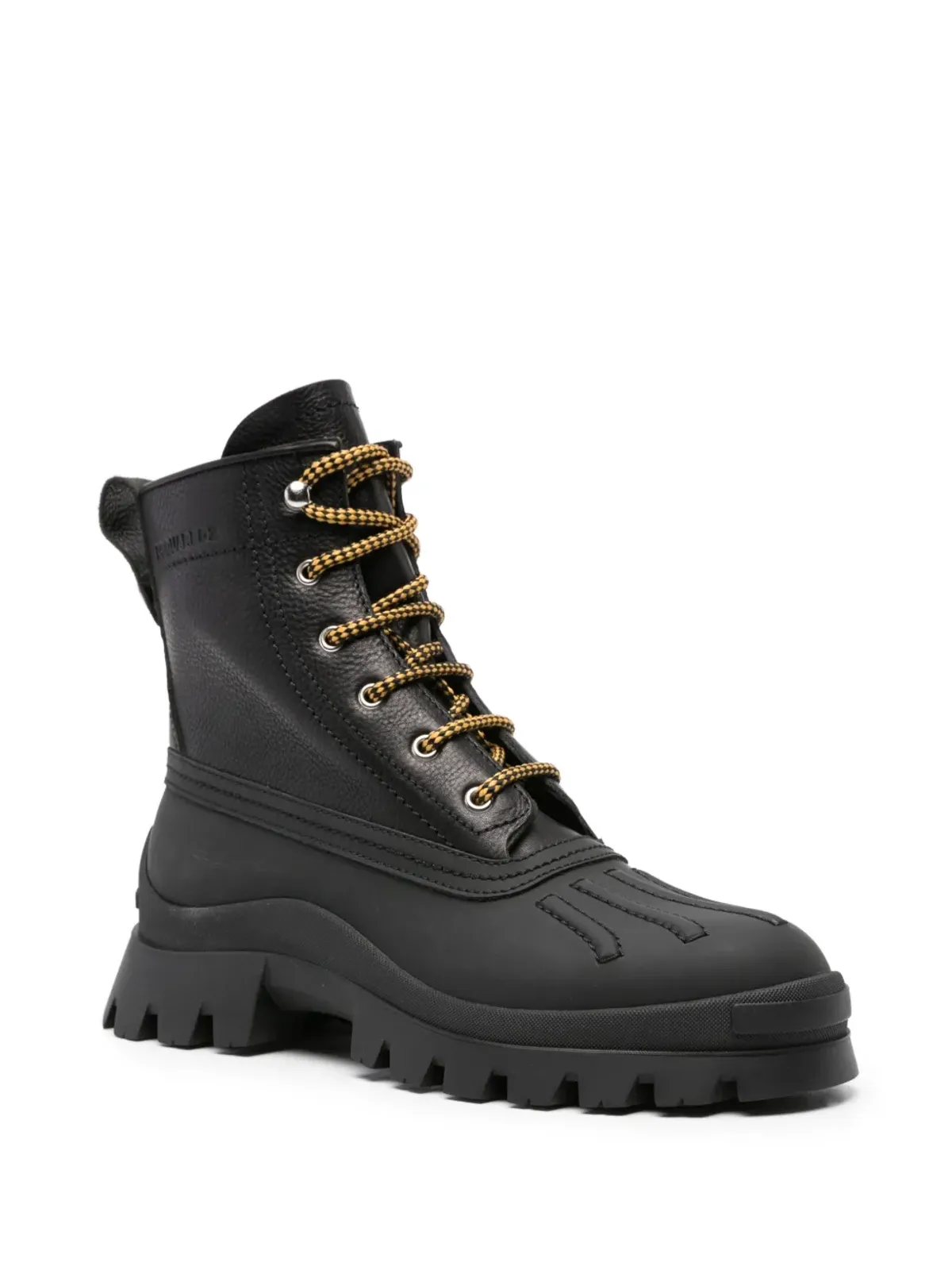 DSQUARED2 レースアップ レザー アンクルブーツ - ブラック - 画像2