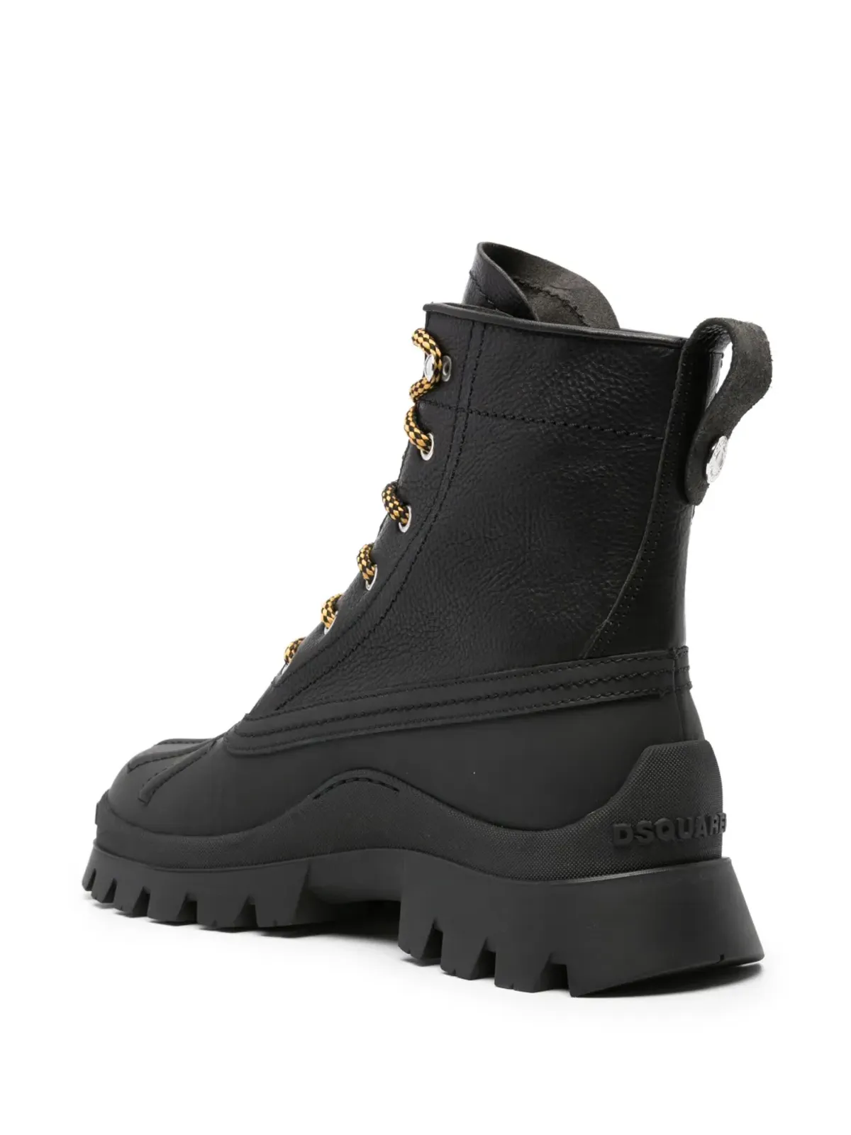 DSQUARED2 レースアップ レザー アンクルブーツ - ブラック - 画像3