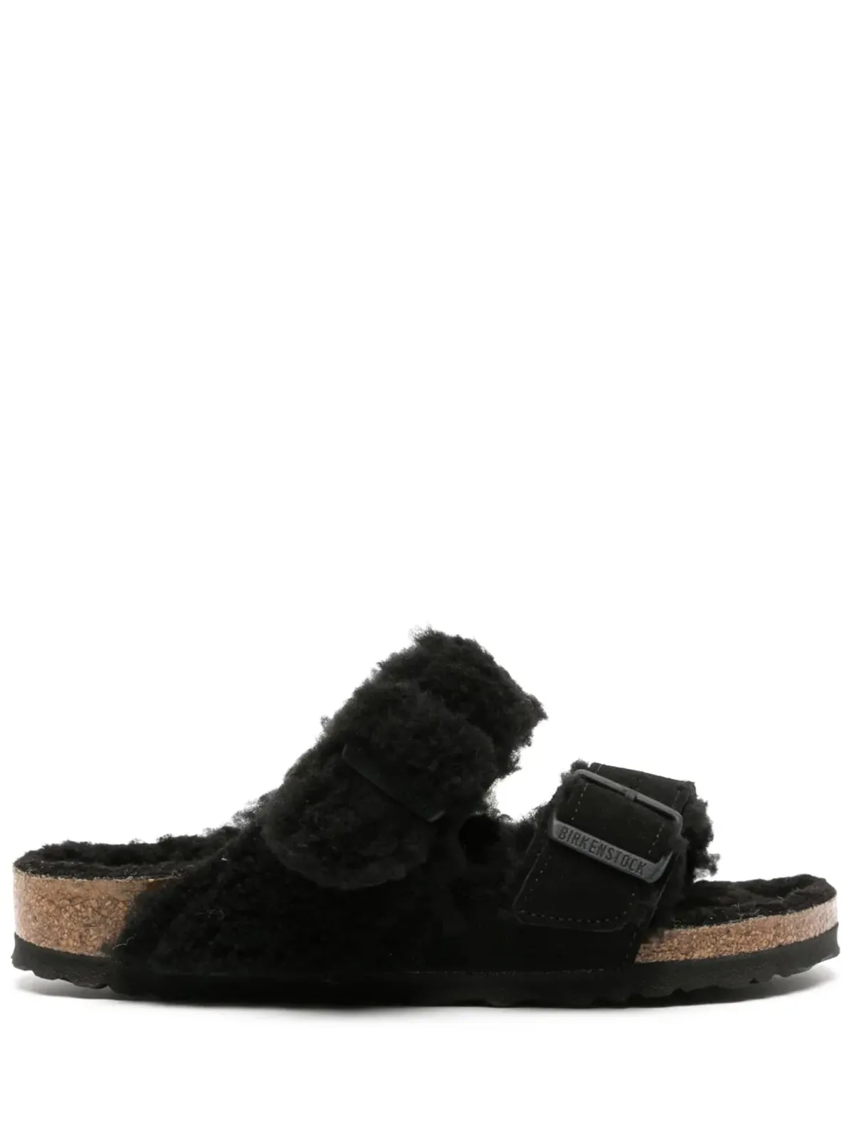 Birkenstock アリゾナ シアリングライニング サンダル - ブラック - 画像1