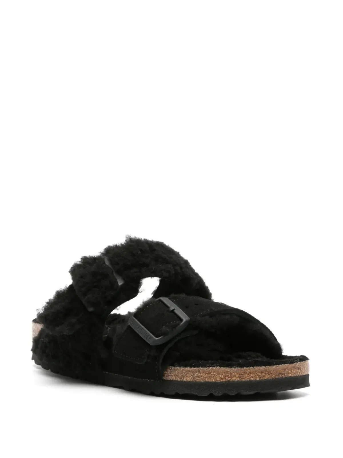 Birkenstock アリゾナ シアリングライニング サンダル - ブラック - 画像2