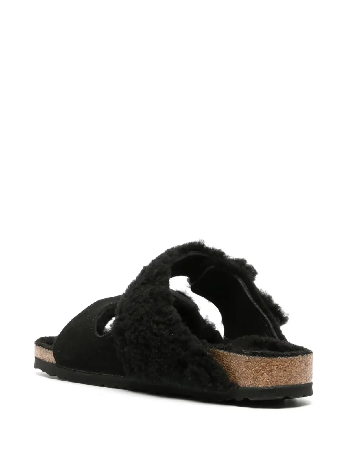 Birkenstock アリゾナ シアリングライニング サンダル - ブラック - 画像3