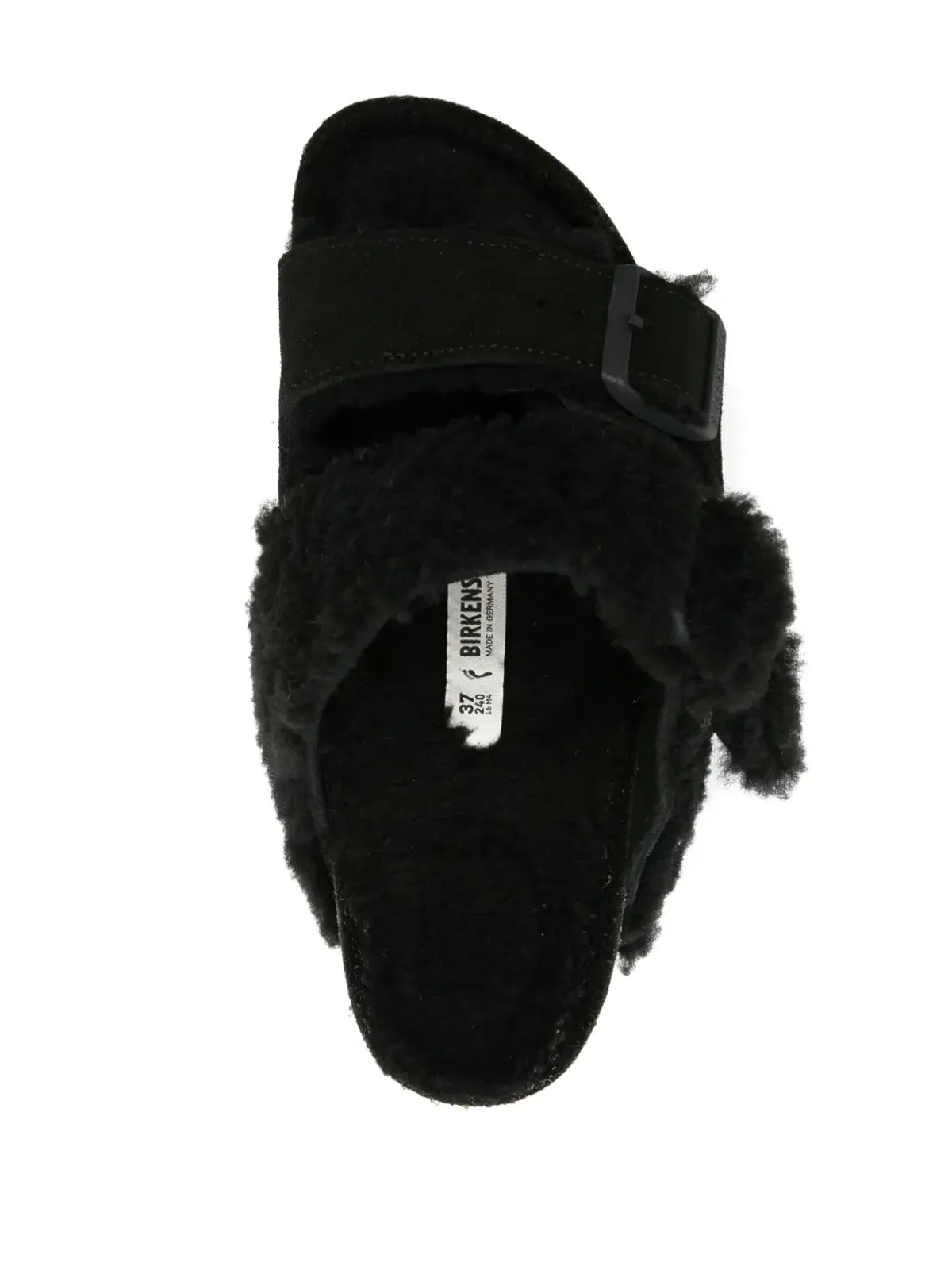 Birkenstock アリゾナ シアリングライニング サンダル - ブラック - 画像4