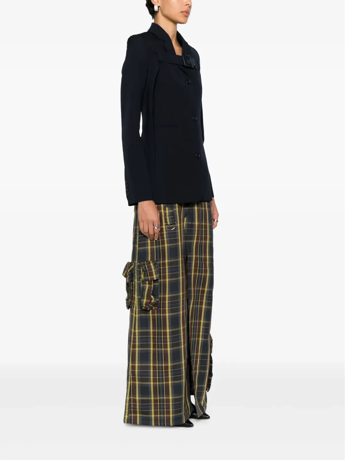Off-White バックル付きヴァージンウールブレザー - 画像3