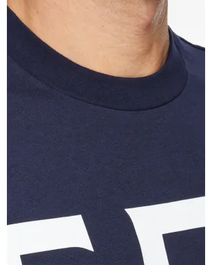 Ferragamo ロゴプリント コットン Tシャツ ブルー - サムネイル4