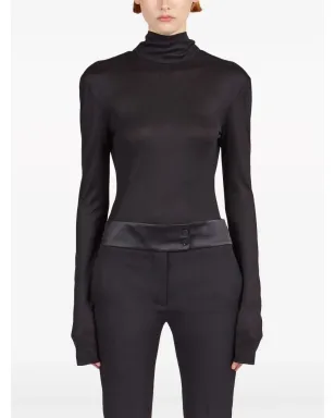 Ferragamo V字バック シルク混紡トップス - サムネイル3