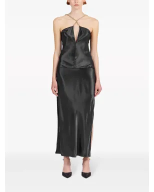 Ferragamo ツイストストラップ サテントップ ブラック - サムネイル2