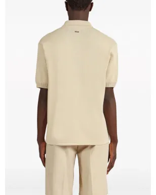 Ferragamo ロゴプレート付きニットポロシャツ - サムネイル4