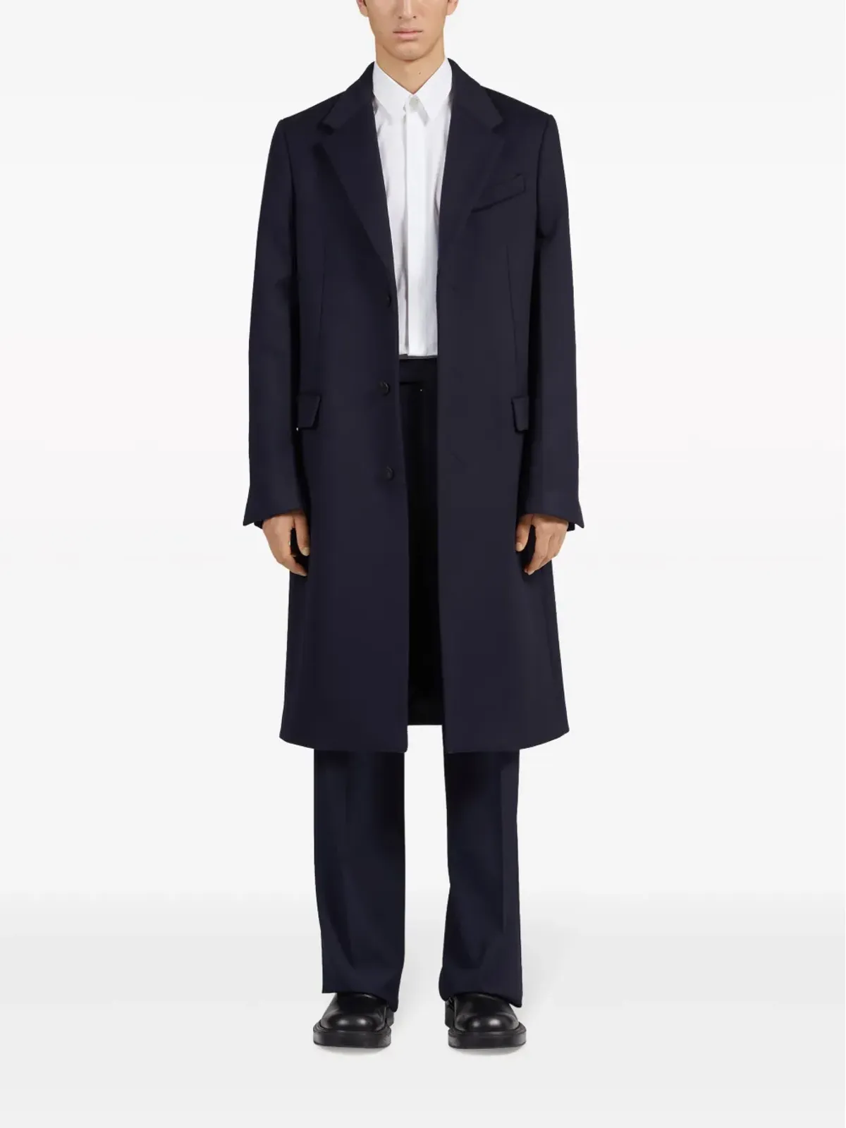 Ferragamo ボタンダウン コットン シャツ ホワイト - 画像2