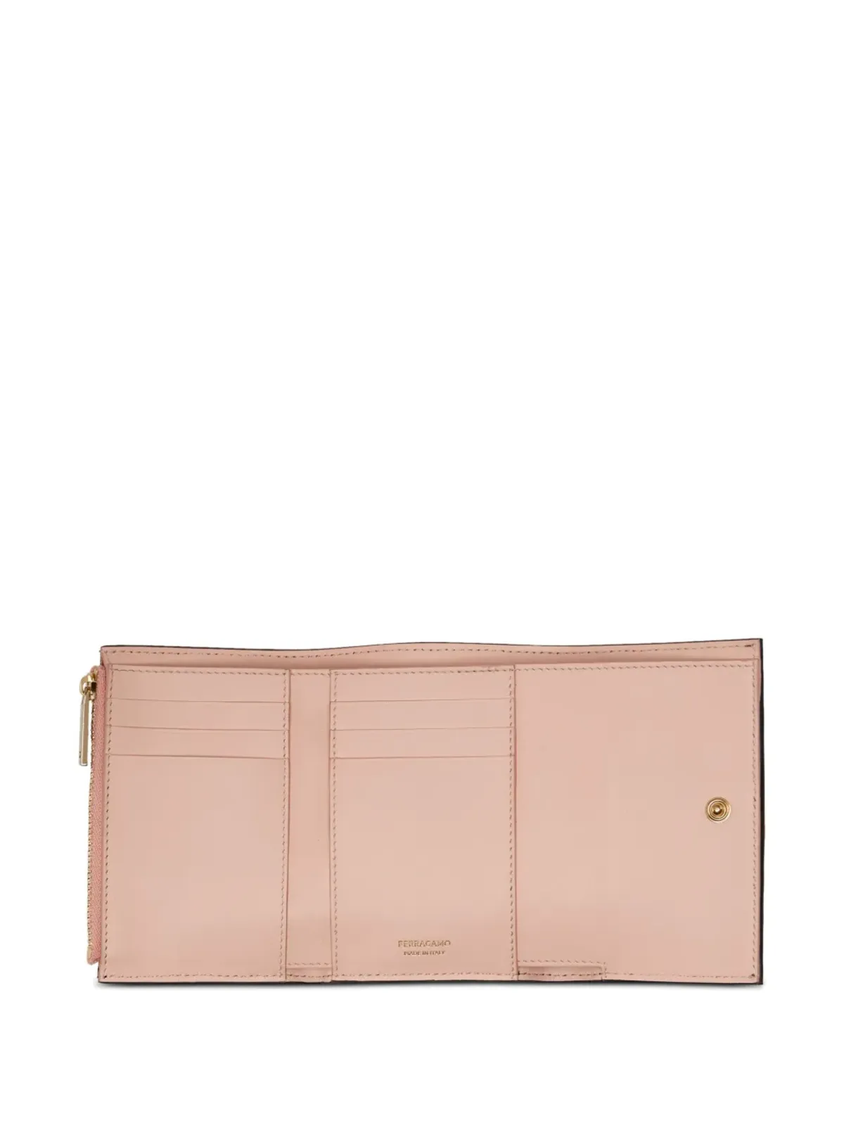 Ferragamo ハグ ツートーン レザー ウォレット - ブラック - 画像4