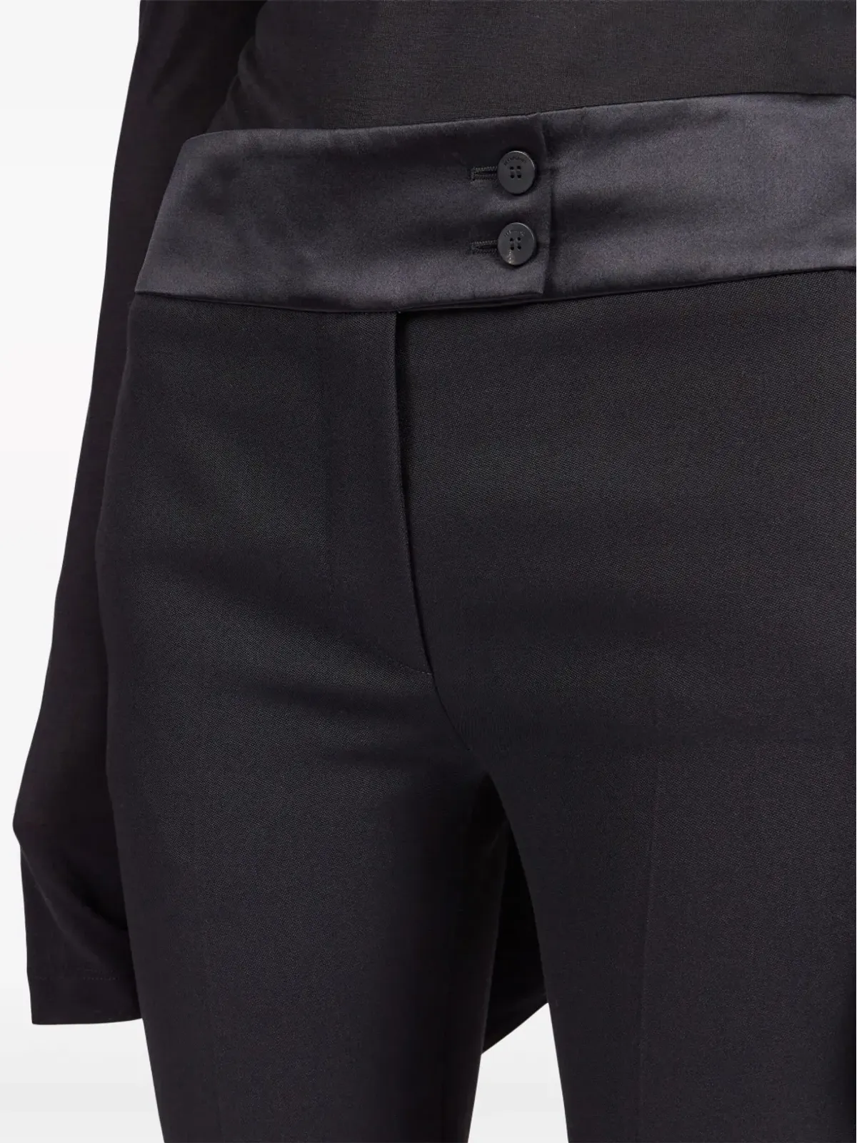 Ferragamo タキシード風ストレートレッグ テーラードパンツ - ブラック - 画像5