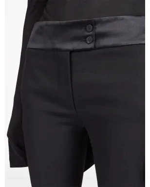 Ferragamo タキシード風ストレートレッグ テーラードパンツ - ブラック - サムネイル5