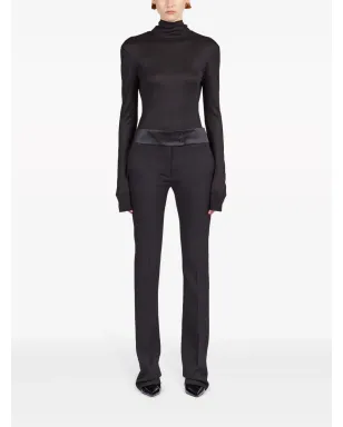 Ferragamo タキシード風ストレートレッグ テーラードパンツ - ブラック - サムネイル2