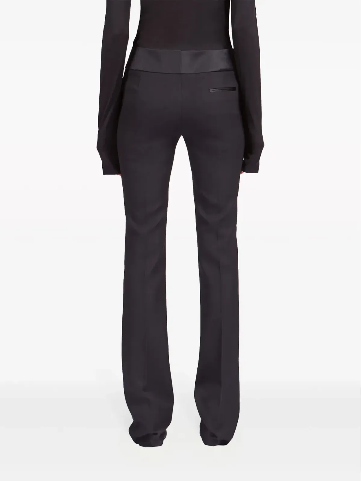 Ferragamo タキシード風ストレートレッグ テーラードパンツ - ブラック - 画像4