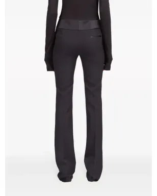 Ferragamo タキシード風ストレートレッグ テーラードパンツ - ブラック - サムネイル4