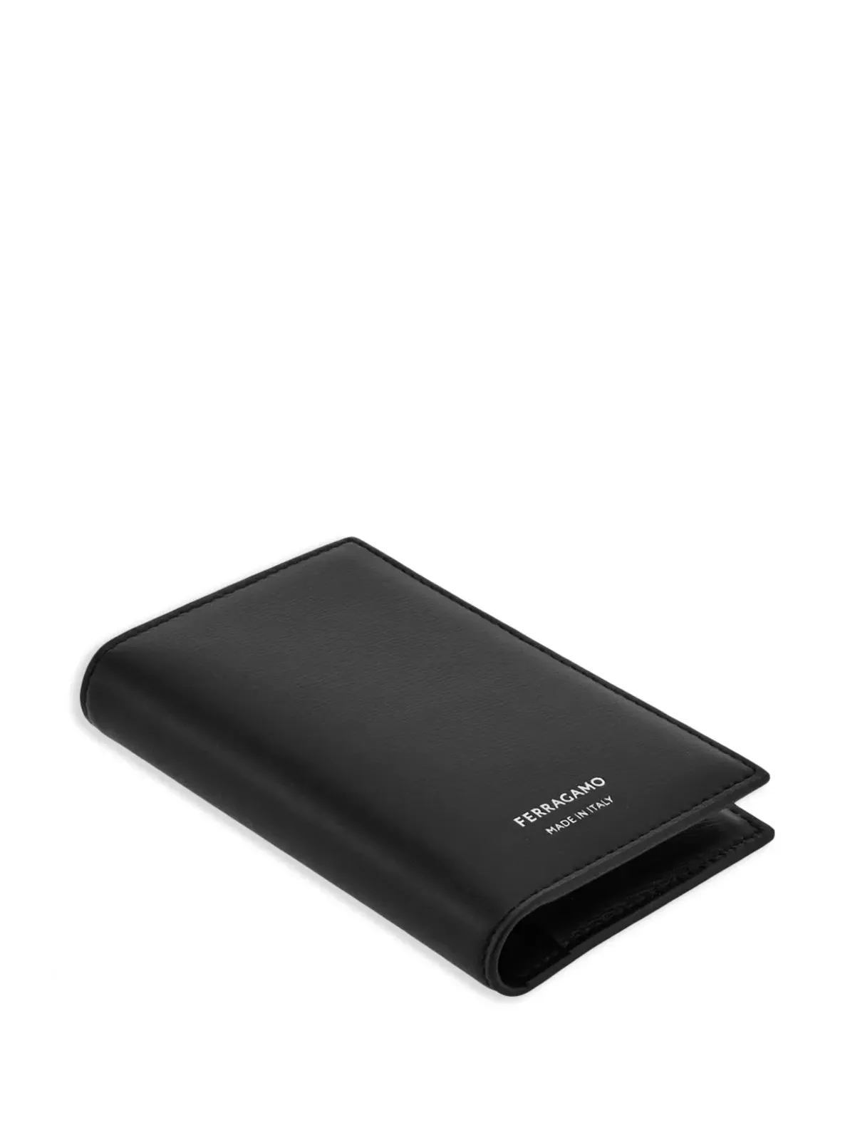 Ferragamo 二つ折りレザー カードホルダー - ブラック - 画像3