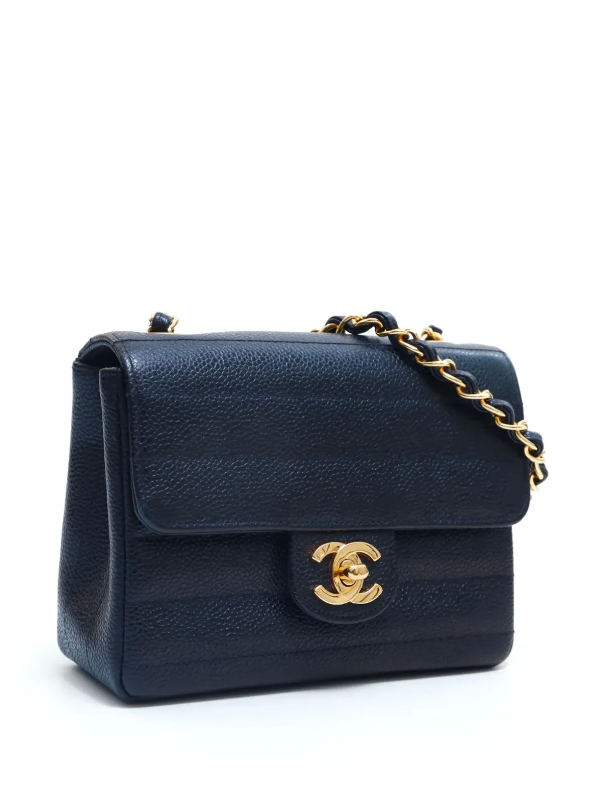 CHANEL ビンテージ 1995年 マドモアゼル キルティング ミニ ショルダーバッグ - ブラック - 画像3