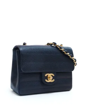 CHANEL ビンテージ 1995年 マドモアゼル キルティング ミニ ショルダーバッグ - ブラック - サムネイル3