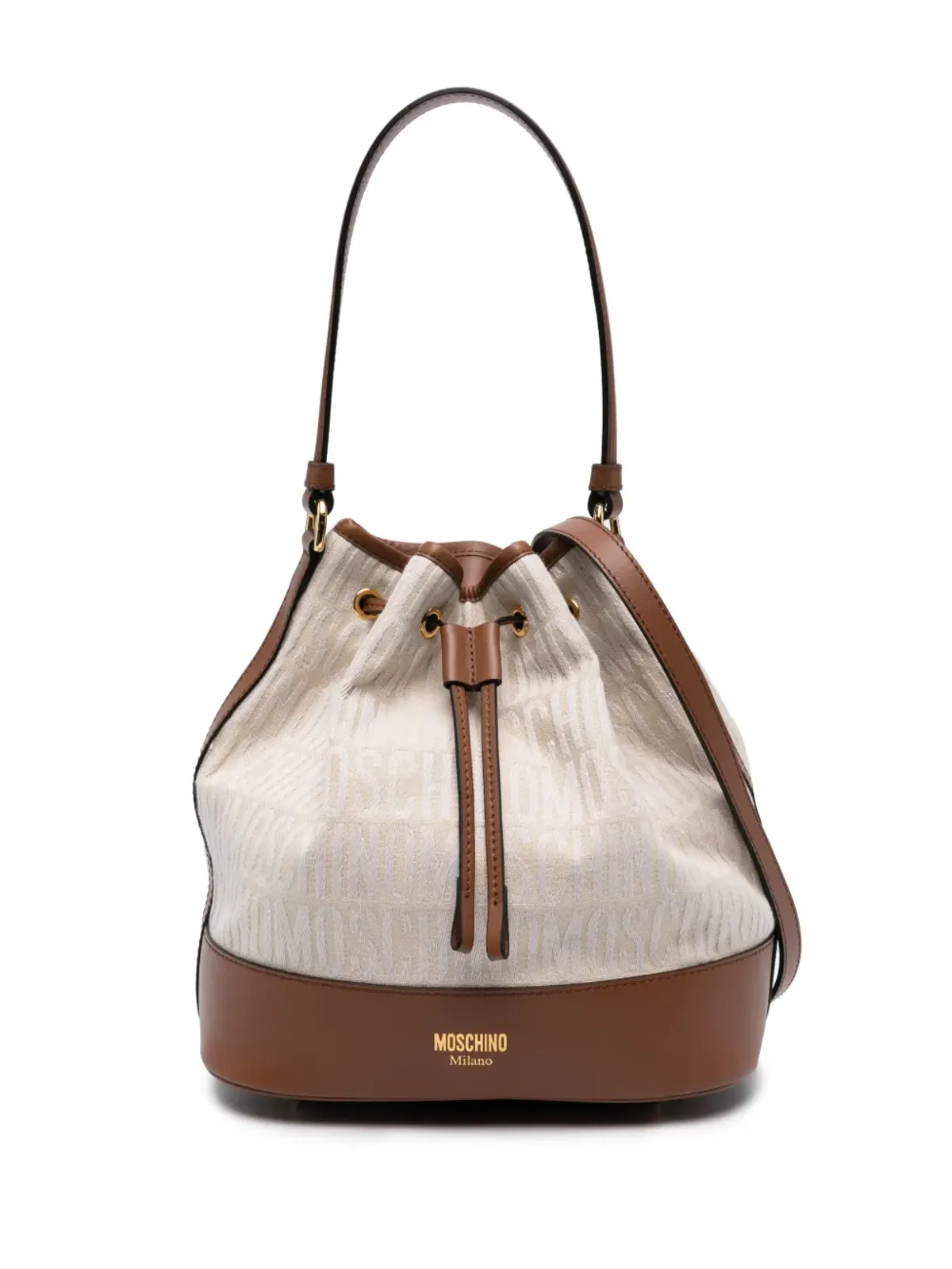 Moschino モノグラムジャカード バケットバッグ - 画像1