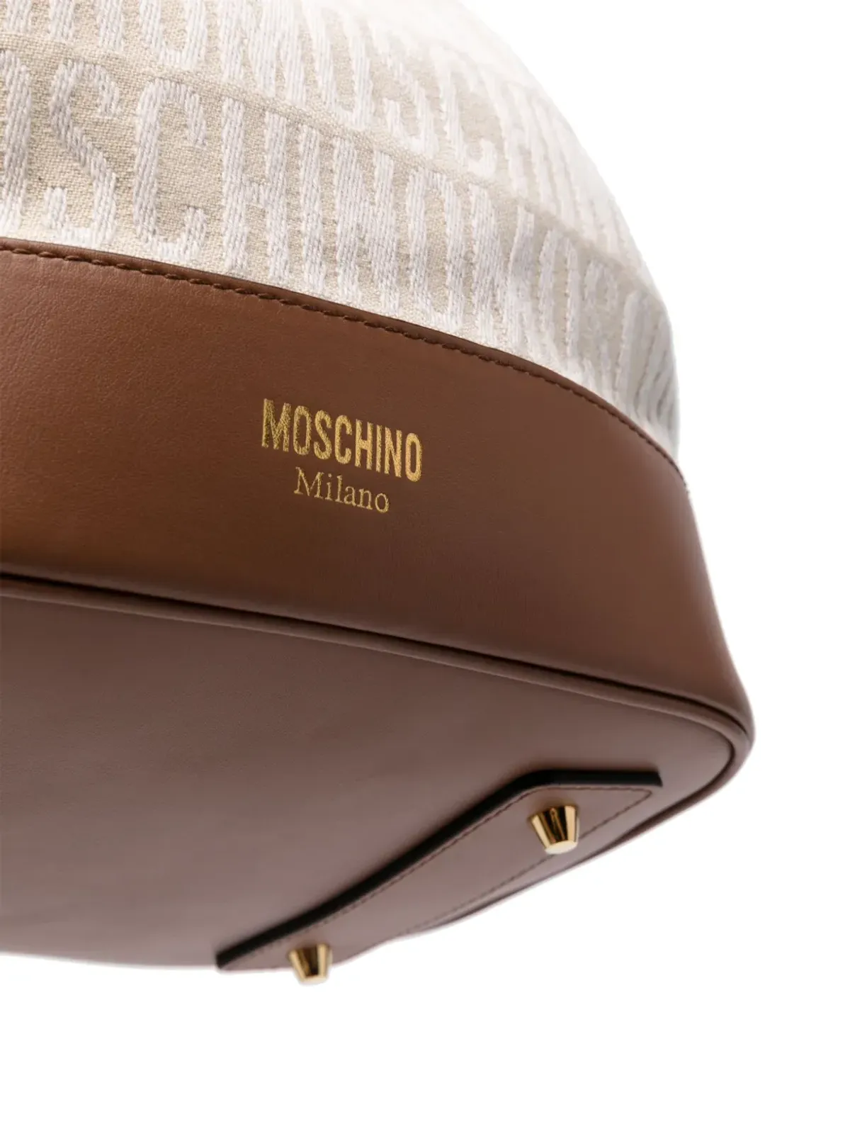 Moschino モノグラムジャカード バケットバッグ - 画像4