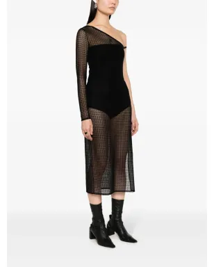 Courrèges アシンメトリック半透けミディドレス - サムネイル3