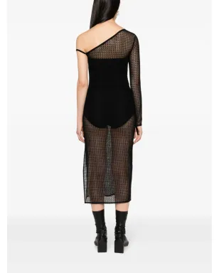 Courrèges アシンメトリック半透けミディドレス - サムネイル4