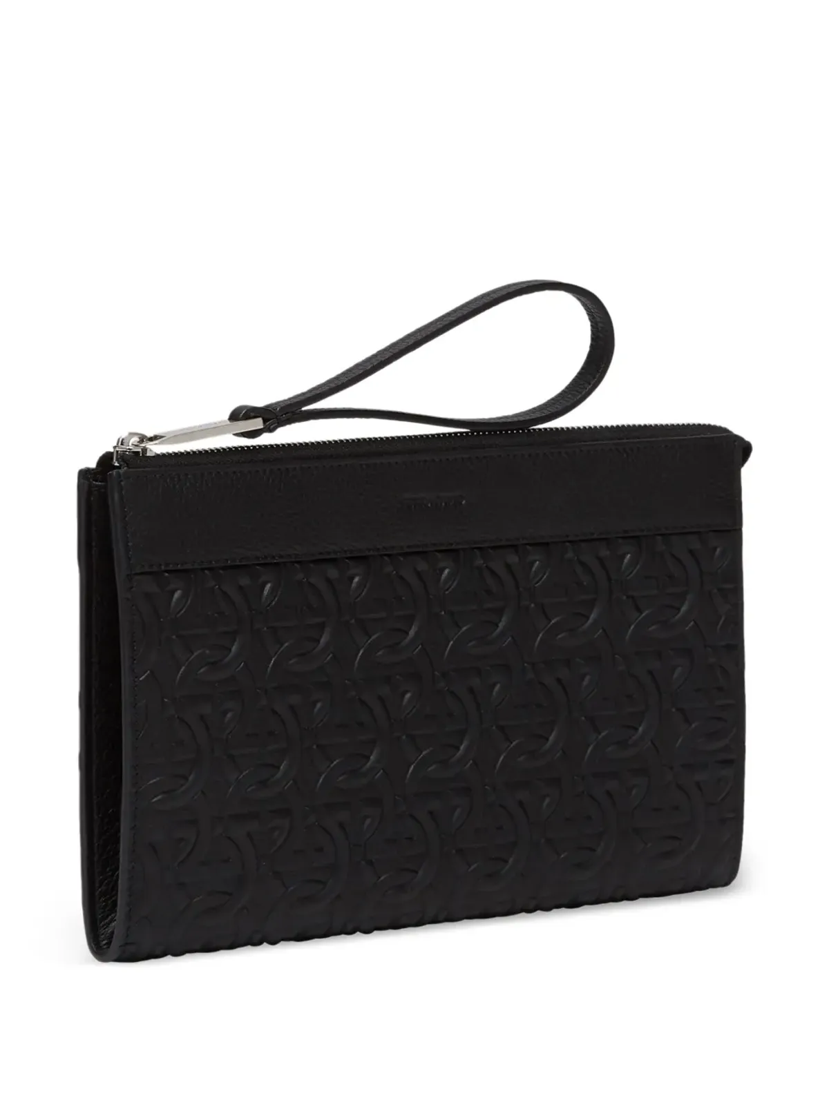 Ferragamo ロゴエンボス レザークラッチバッグ - 画像5