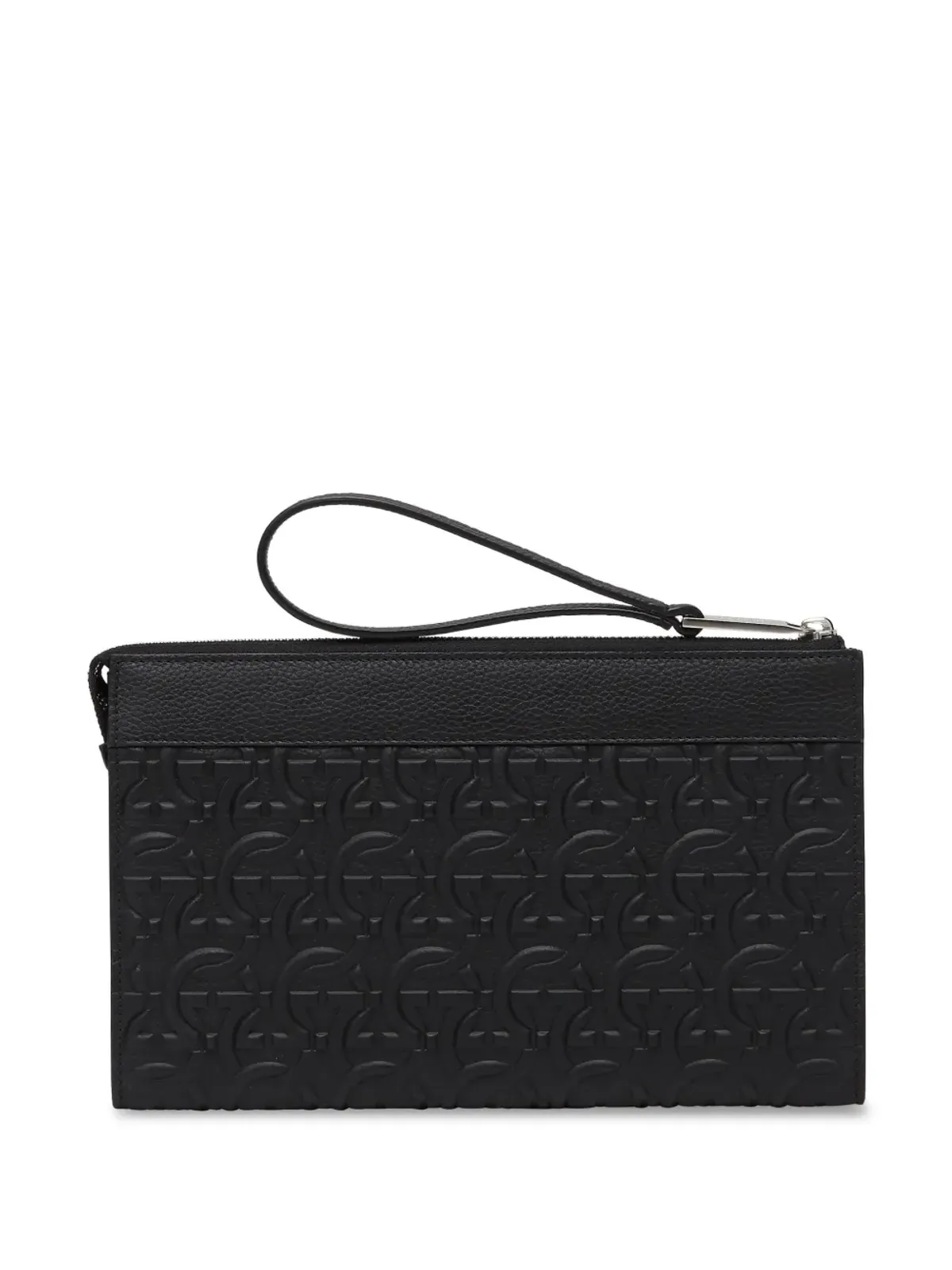 Ferragamo ロゴエンボス レザークラッチバッグ - 画像2
