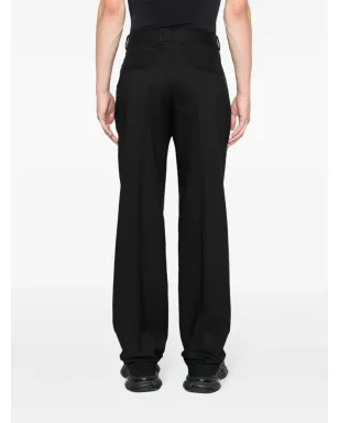 Off-White ハイウエスト ストレートパンツ - ブラック - サムネイル4