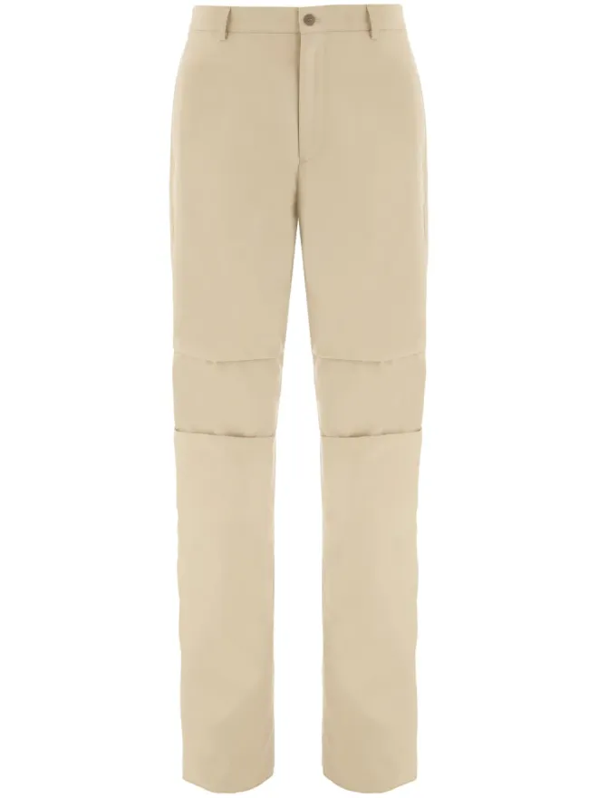 FERRAGAMO Ferragamo ロゴパッチ コットン クロップドパンツ - Neutralsの商品画像