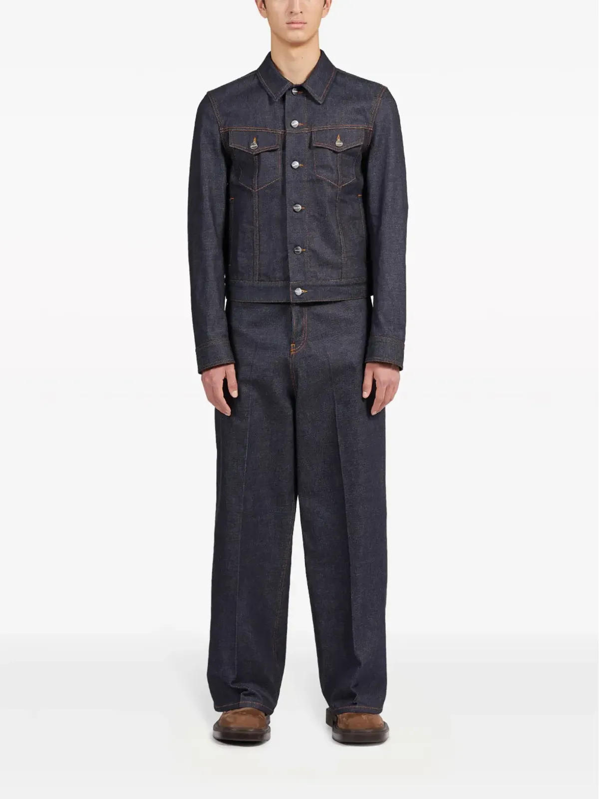 Ferragamo ロゴパッチ コットンデニム ジーンズ - 画像2