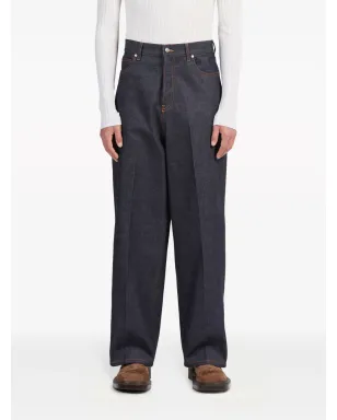Ferragamo ロゴパッチ コットンデニム ジーンズ - サムネイル3
