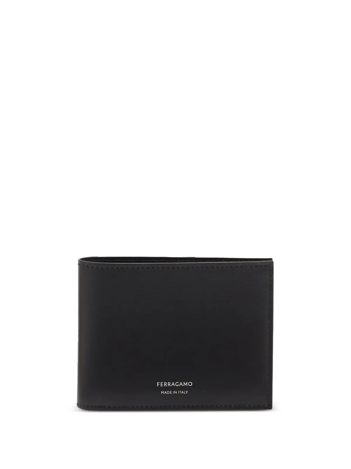Ferragamo 二つ折りレザーウォレット - ブラック - 画像1