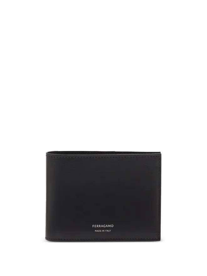 FERRAGAMO Ferragamo 二つ折りレザーウォレット - ブラックの商品画像