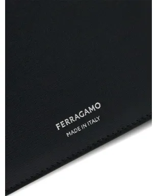 Ferragamo 二つ折りレザーウォレット - ブラック - サムネイル5