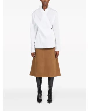 Ferragamo アシンメトリック コットンシャツ - ホワイト - サムネイル2