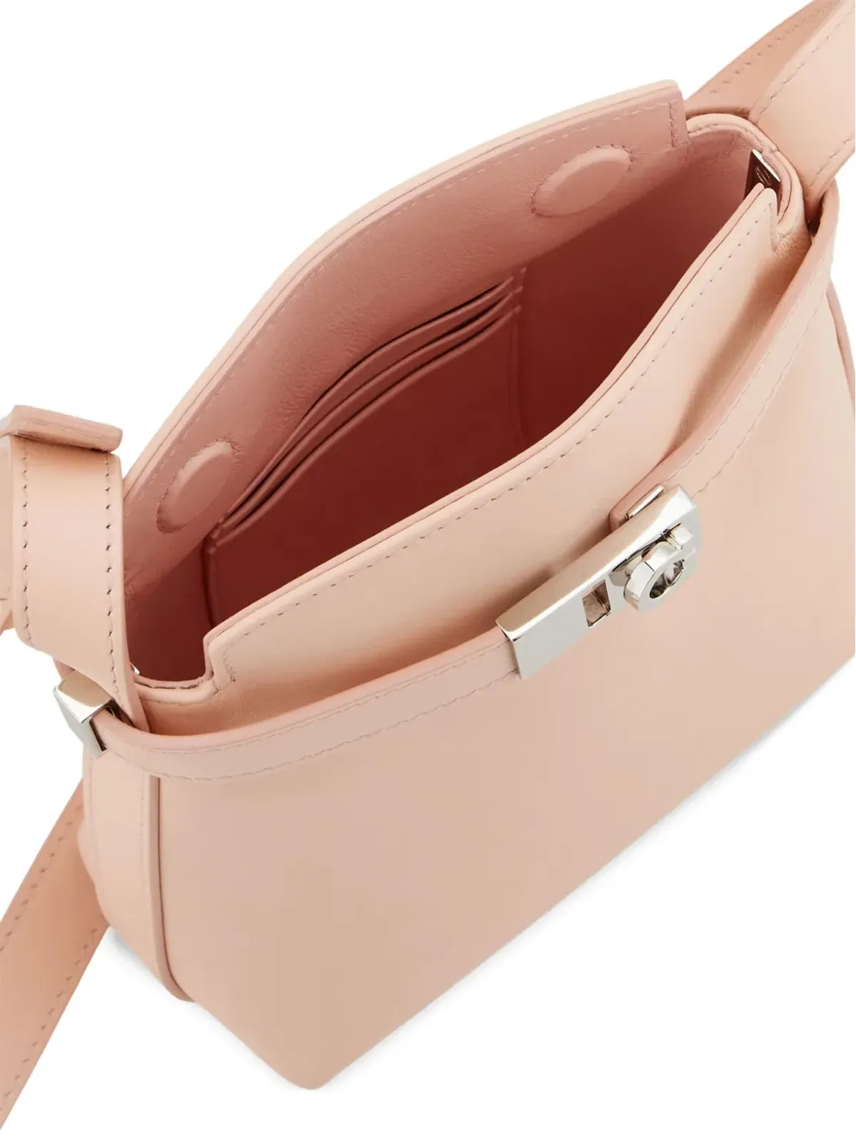 Ferragamo Hug レザー スマートフォンホルダー - ピンク - 画像3
