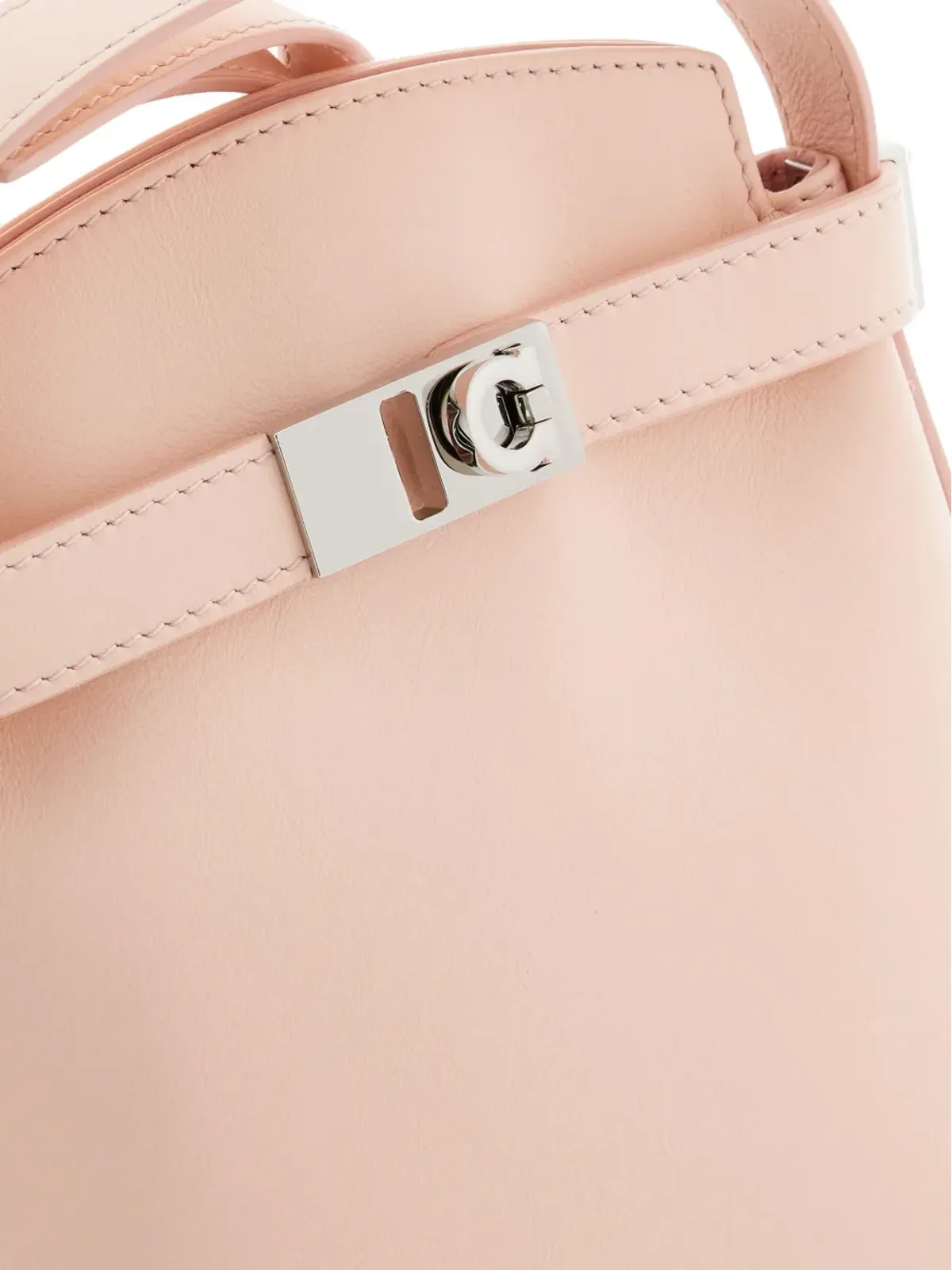 Ferragamo Hug レザー スマートフォンホルダー - ピンク - 画像4