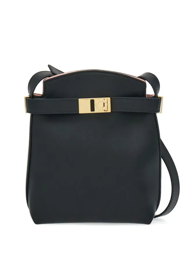 FERRAGAMO Ferragamo ハグ ガンチーニ・プレート レザー スマホホルダーの商品画像