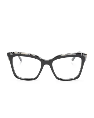 Karl Lagerfeld マーブル模様のスクエアフレーム眼鏡 - サムネイル1