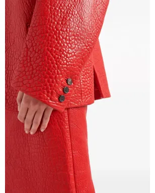 Prada レイヤードカラー レザー ブレザー - サムネイル5