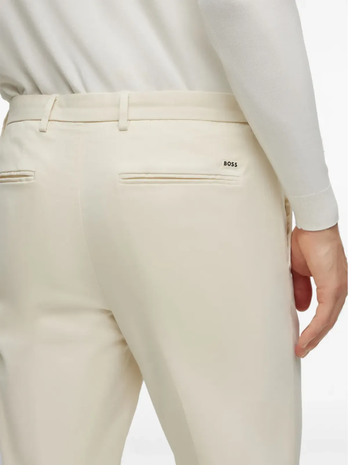 BOSS ミッドライズ スリムカット パンツ - ニュートラルカラー - 画像5
